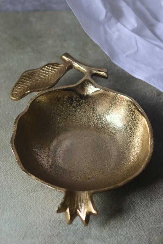 Serveware golden anar bowl for snacks 