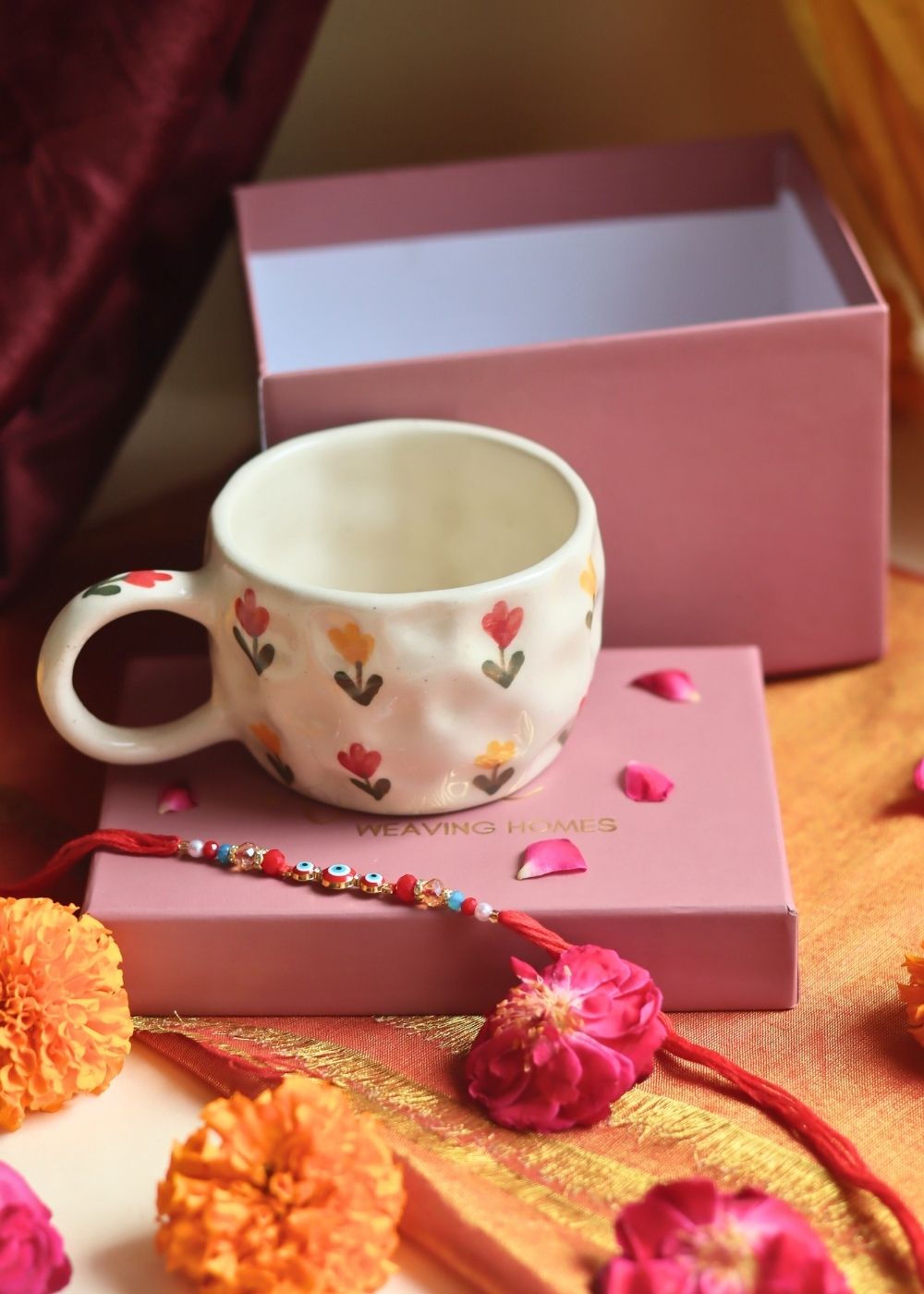 Tulip Mug Rakhi Gift Box with premium quality material