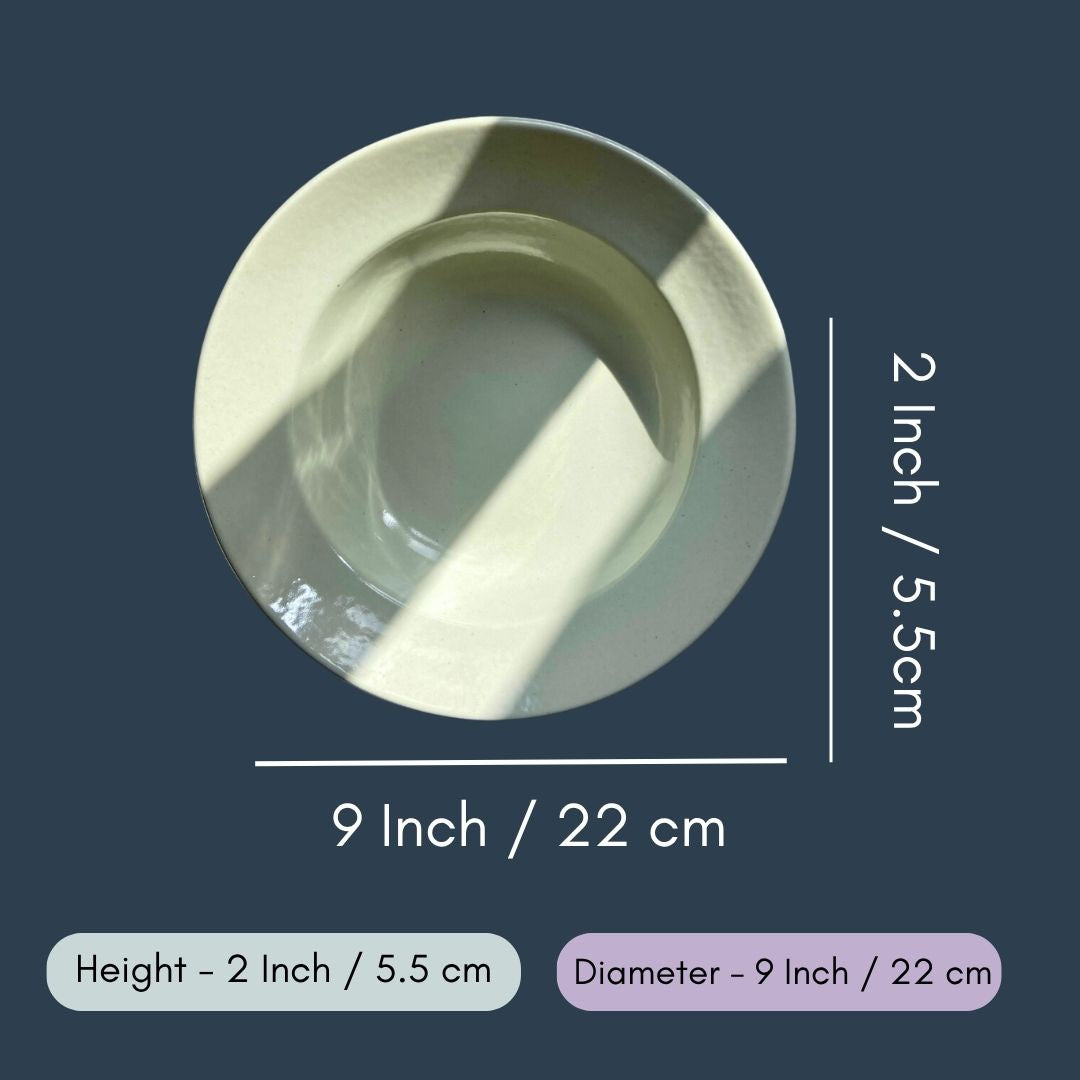 Ivory Pasta Plate