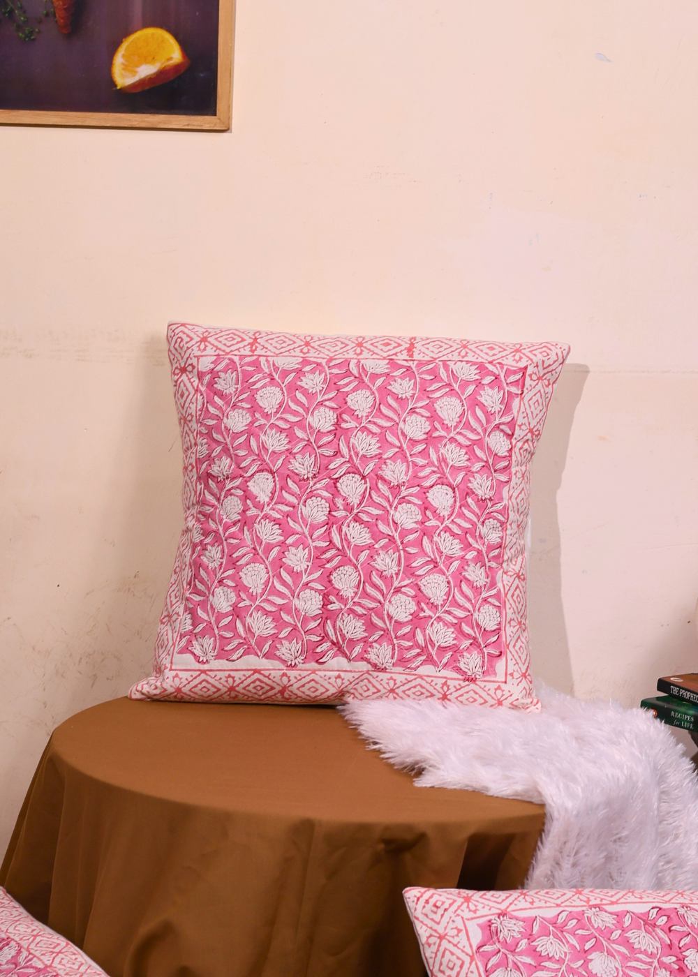 Hand crafted cushion cover