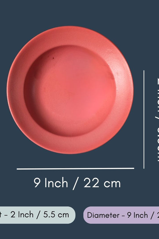 Rosy Pink Pasta Plate