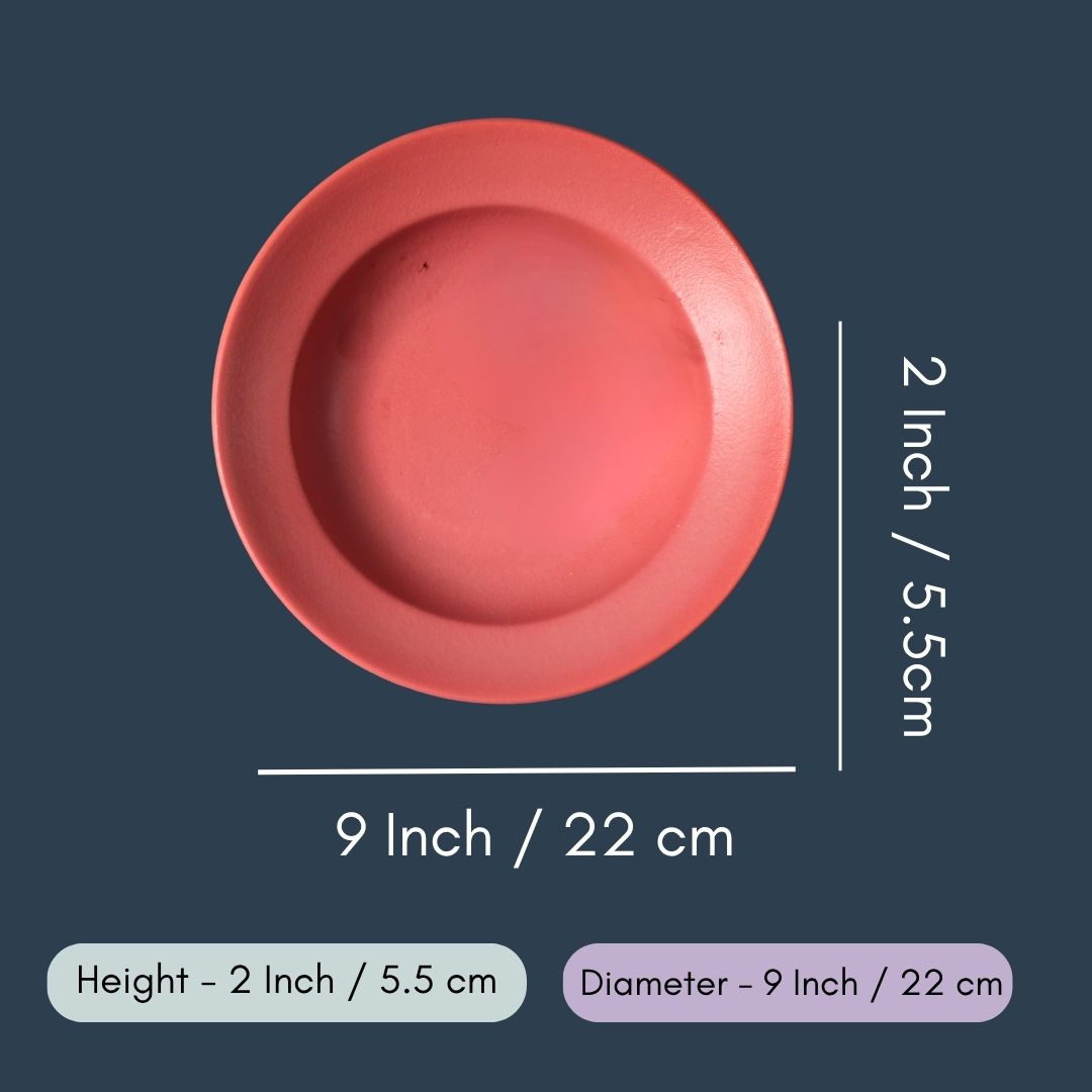 Rosy Pink Pasta Plate