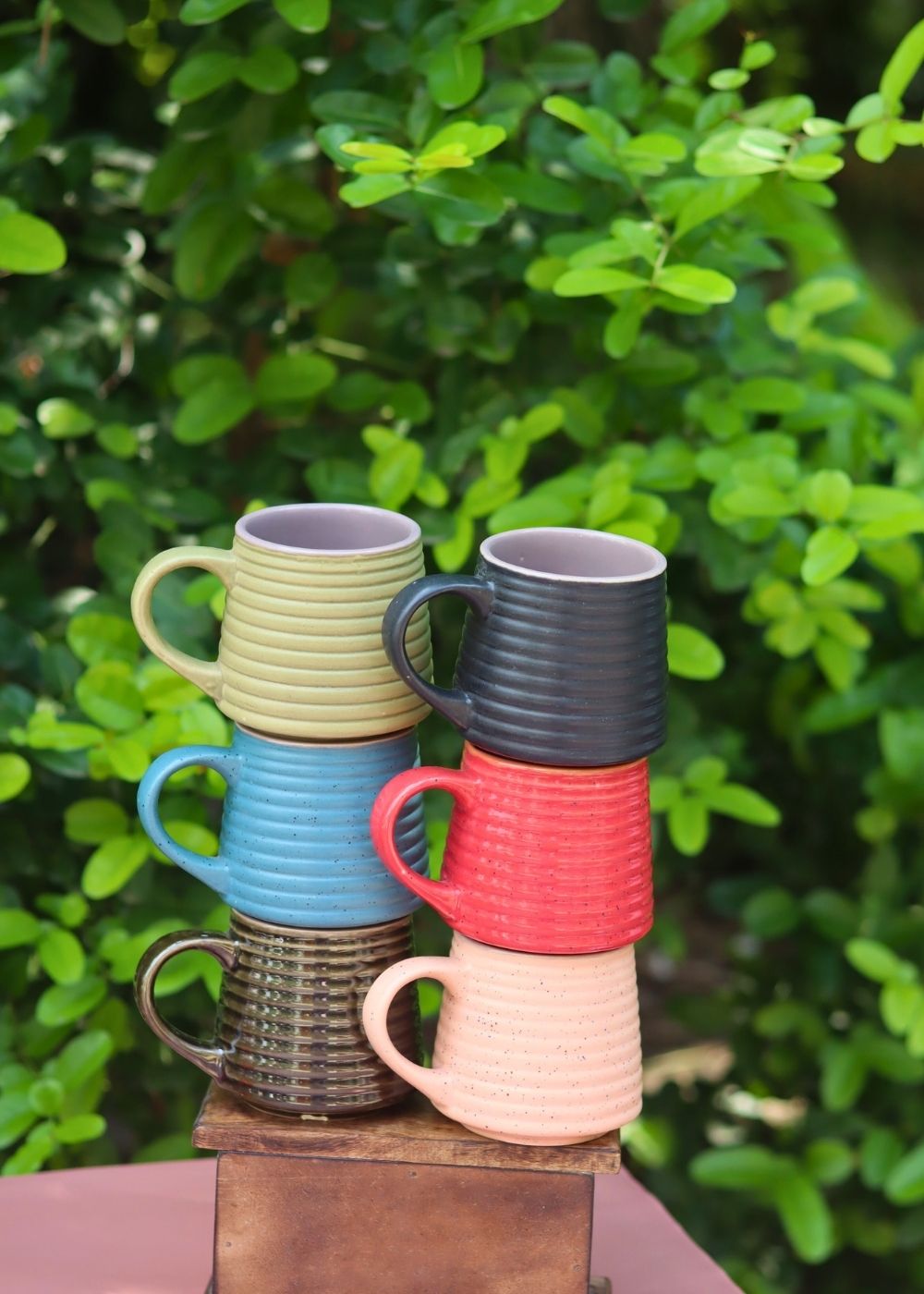 Set of 6 Coffee & Chill Mugs (for the price of 5) made by ceramic