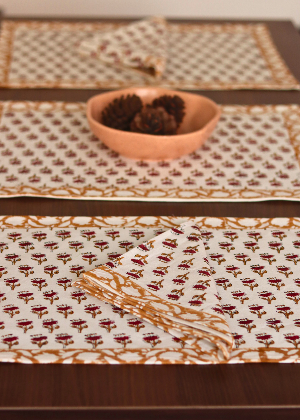 Handmade table mat & napkin