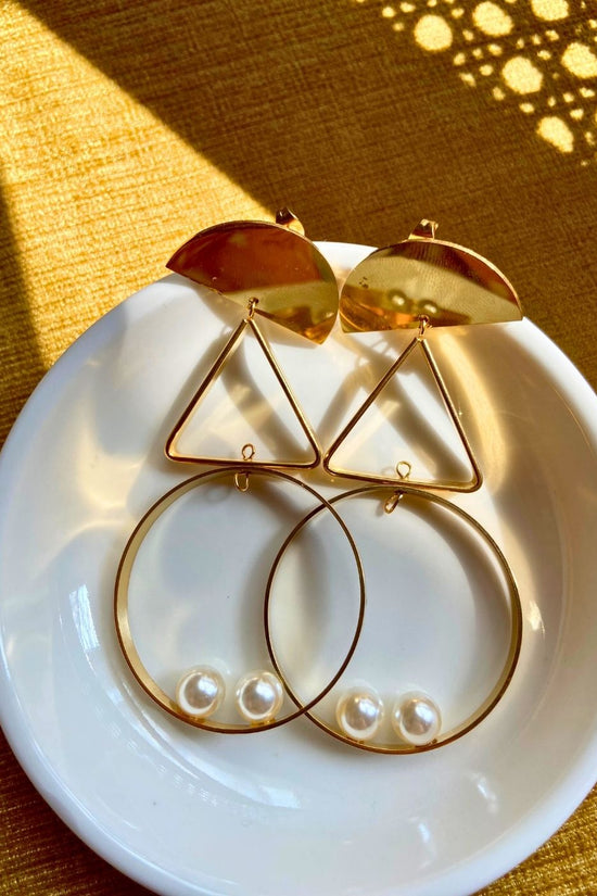waterproof Geometric Drop Earrings