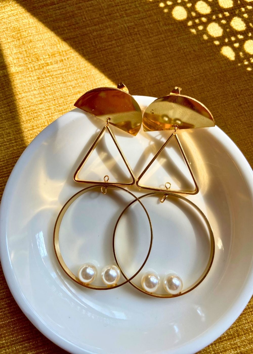 waterproof Geometric Drop Earrings