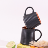 black coffee mugs made by ceramic