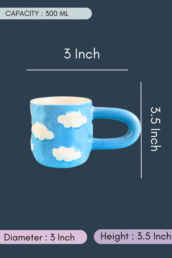 Cloud Nine Mug with all Measurements