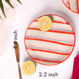 Marmalade snack plate height & breadth