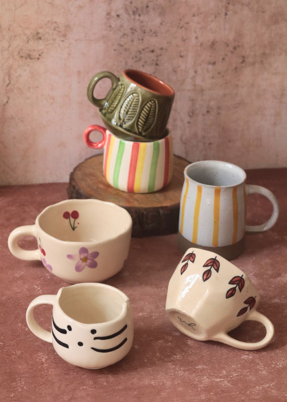 Pay for 4, Get 6 Mugs handmade in india