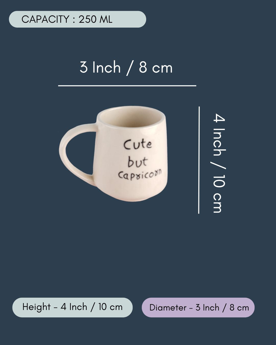 Cute But Capricorn Mug in a Gift  Box