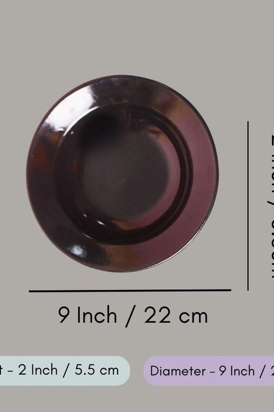 Black Pasta Plate