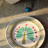 Palm Oasis Handmade Ceramic Plate 