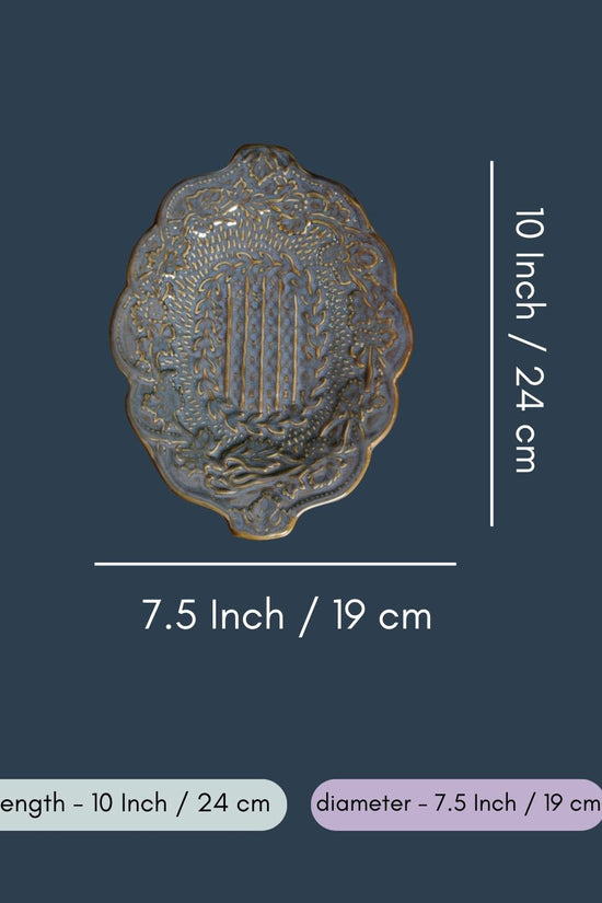 Slate Grey Textured Platter