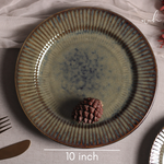 Handmade ceramic dinner plate breadth
