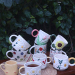 Set of 10 Summer Glow mugs Combo (for the price of 7) handmade in india