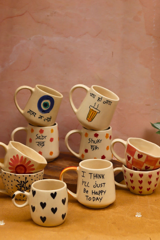 handmade Set of 10 Classic Brew Mugs (for the price of 7)