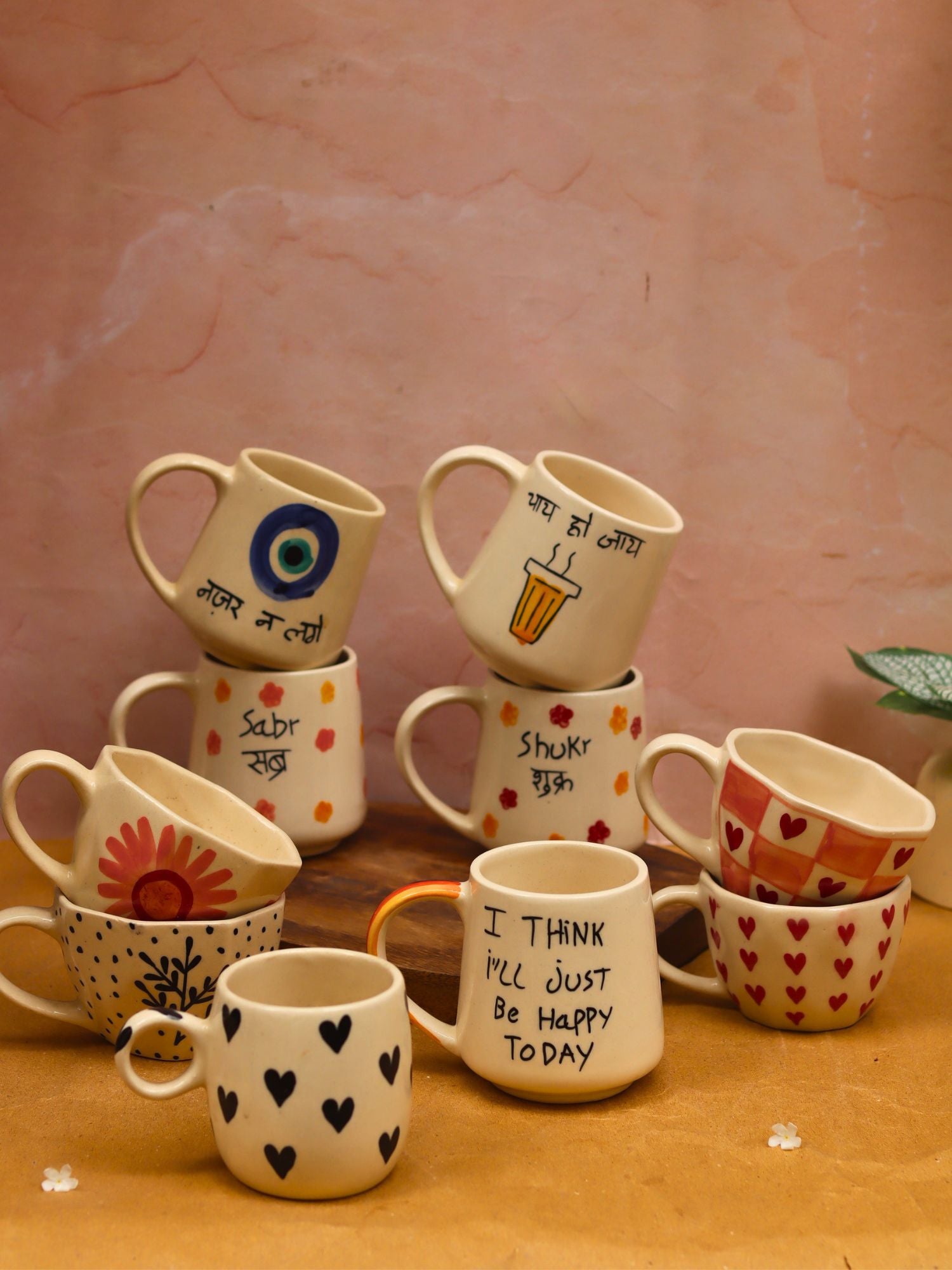 handmade Set of 10 Classic Brew Mugs (for the price of 7)