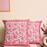 Cotton cushion cover pink color