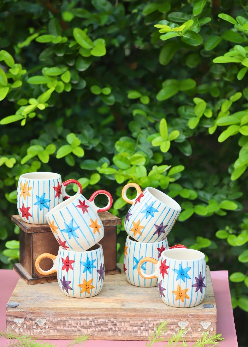Handmade Set of 6 - Star Cuddle Mug