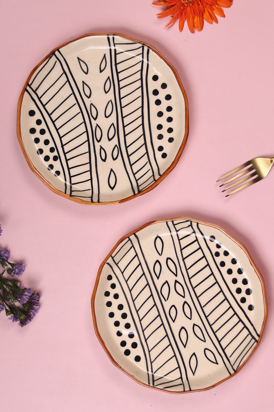 Handmade ceramic plates 