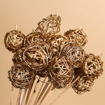 Gold jute balls 