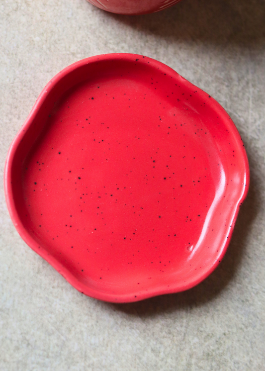 dessert plate, handmade plate, ceramic plate