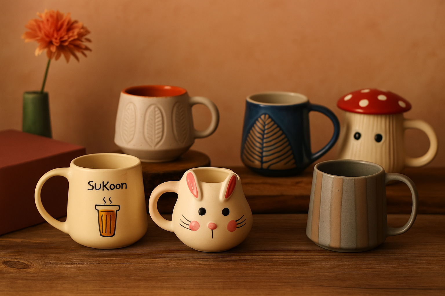 Set of 6 Artisan Delight Mugs (for the Price of 5)
