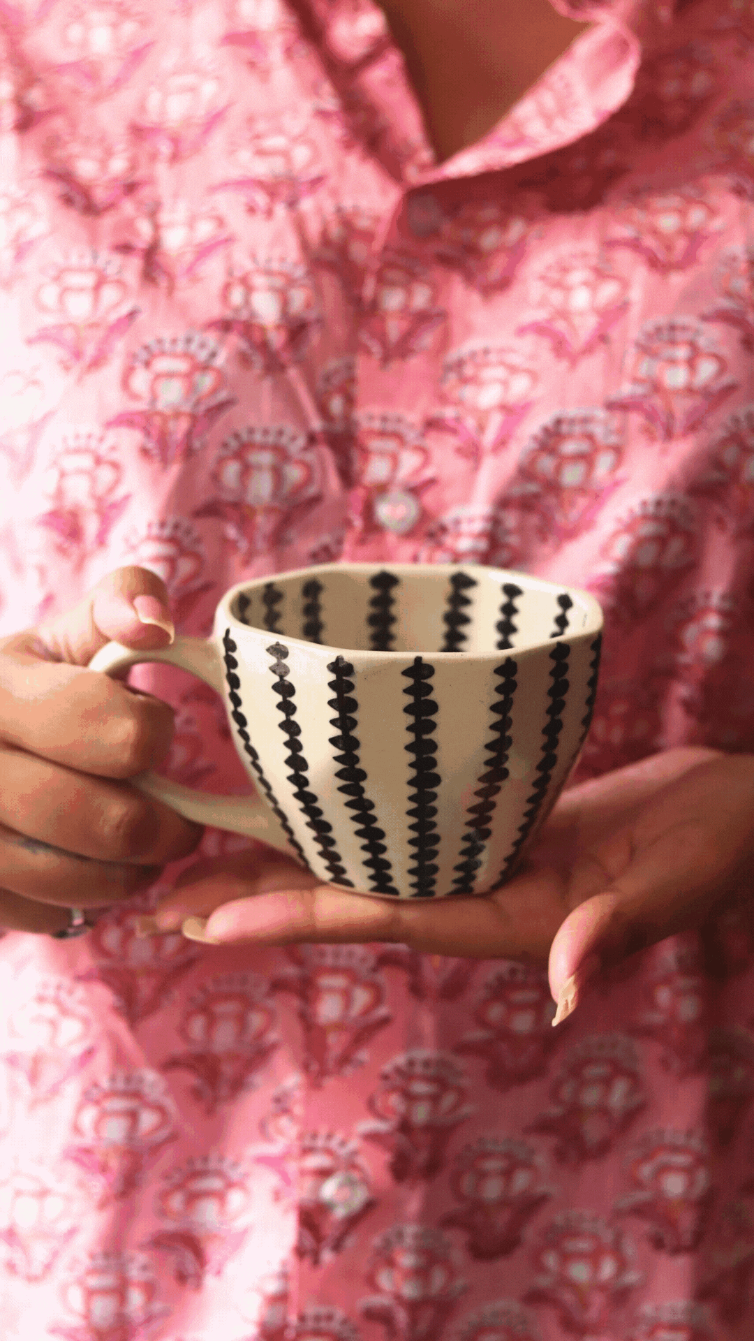 Black Crosses mug for your delicious beverage