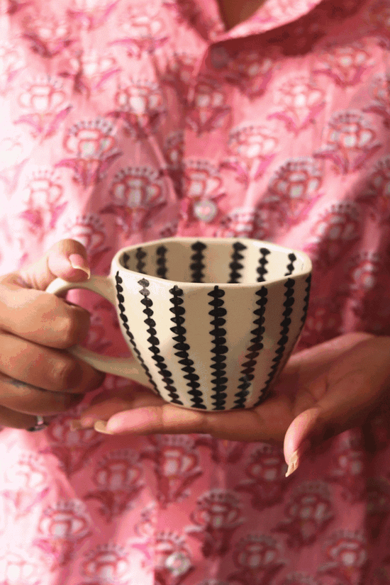 Black Crosses mug for your delicious beverage