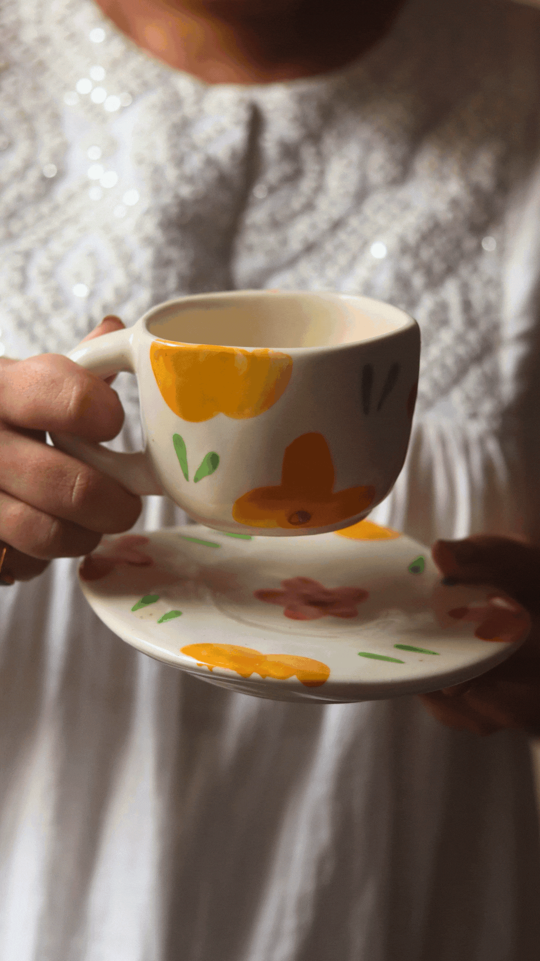 Floral Bloom Cup & Saucer for your delicious coffee
