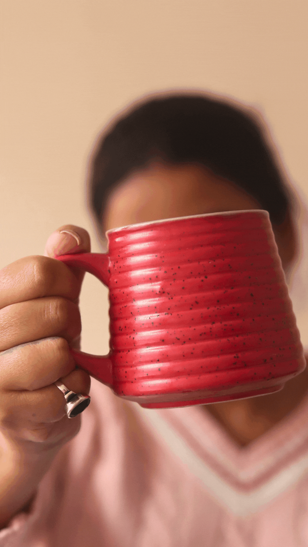 Hot Red Mug for your delicious coffee