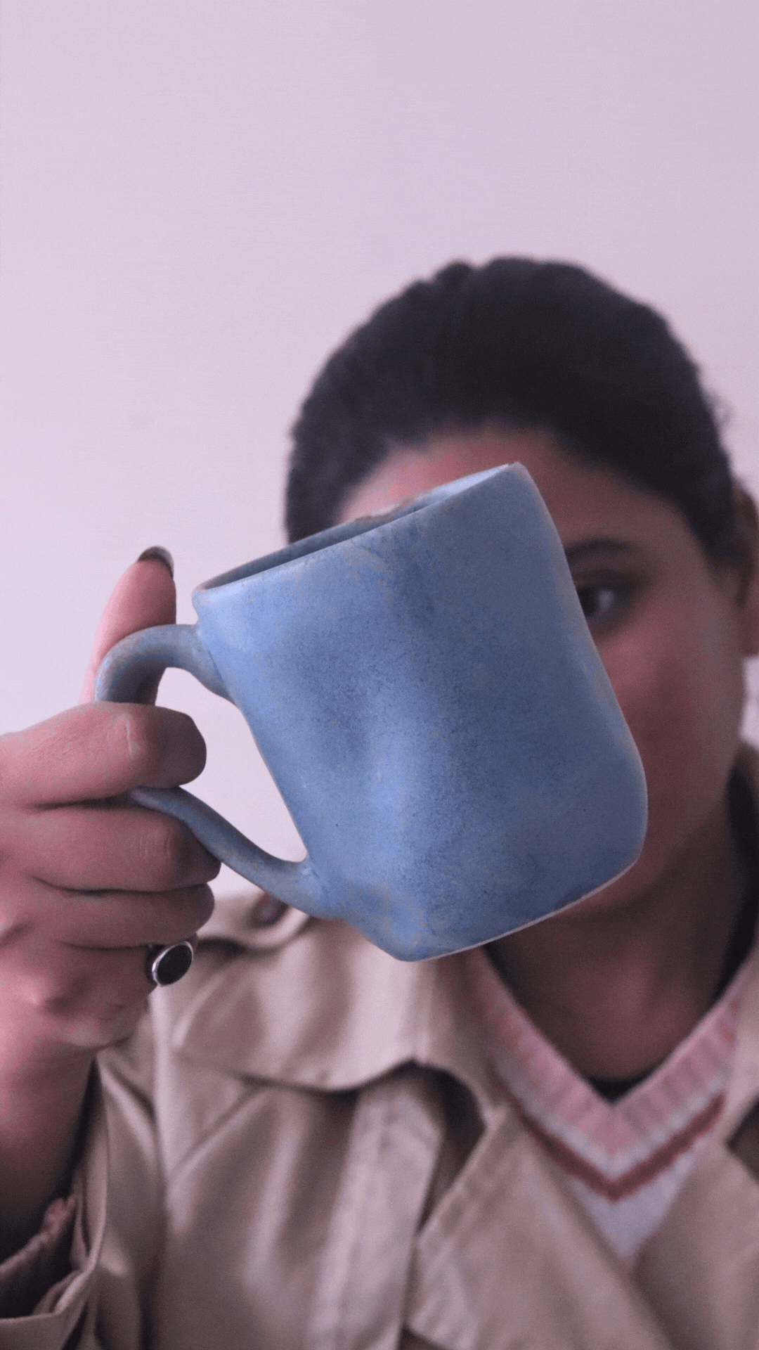 Earthy Wavy Mug for your morning coffee