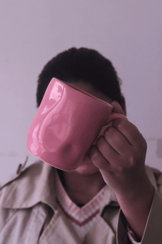 Pink Wavy Mug for your morning coffee