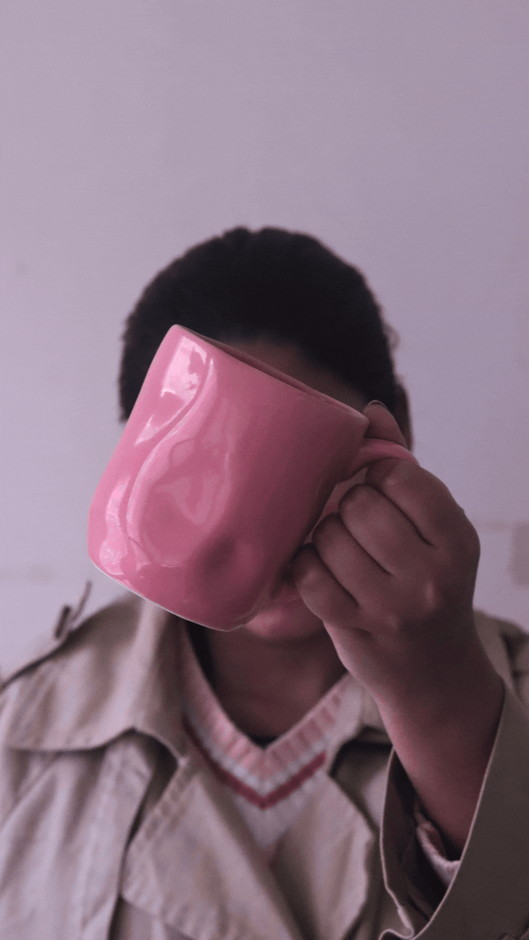 Pink Wavy Mug for your morning coffee