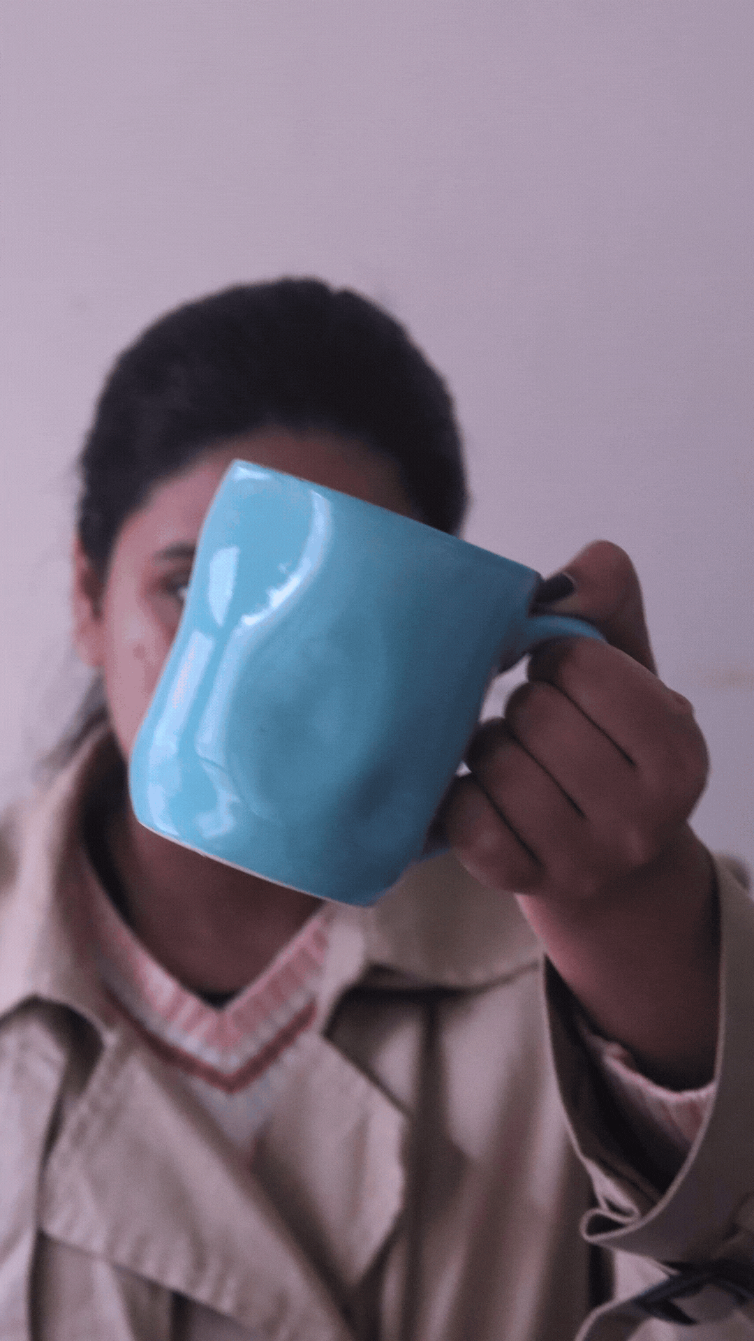Turquoise Wavy Mug for your morning coffee