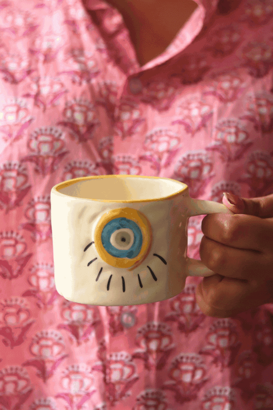 Abstract Evil Eye Mug for your delicious coffee 