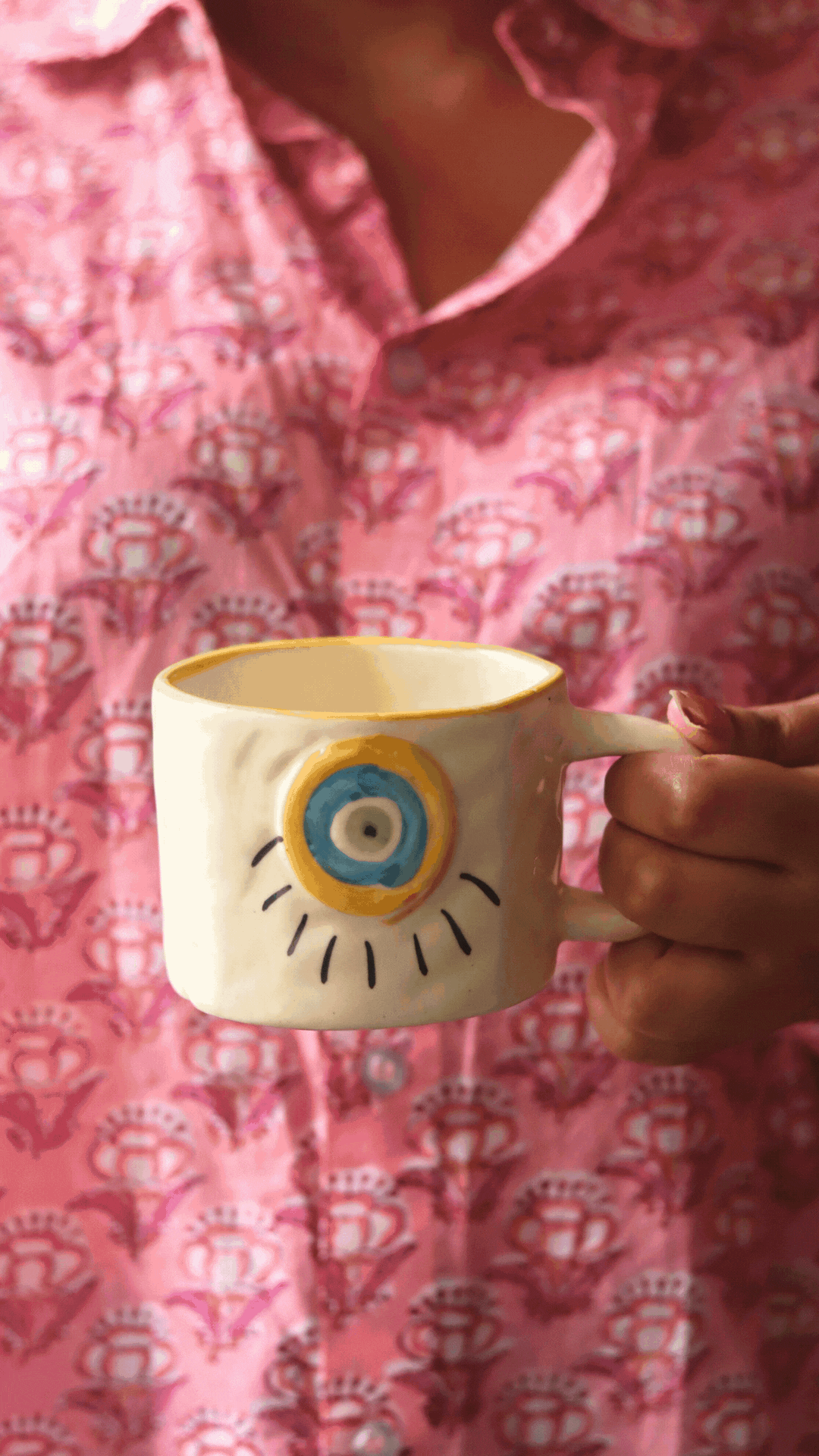Abstract Evil Eye Mug for your delicious coffee 