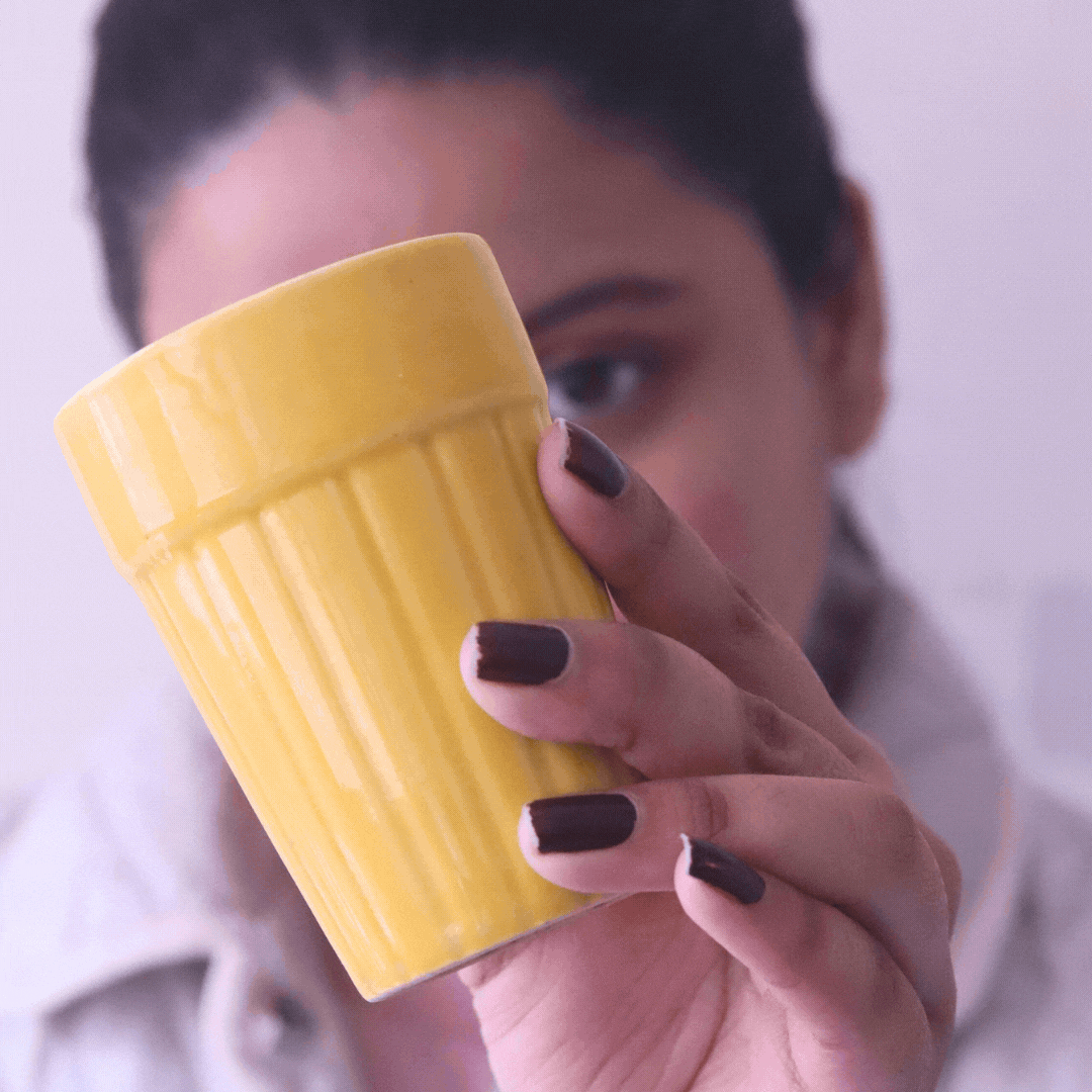 Yellow Kulhad for your delicious chai