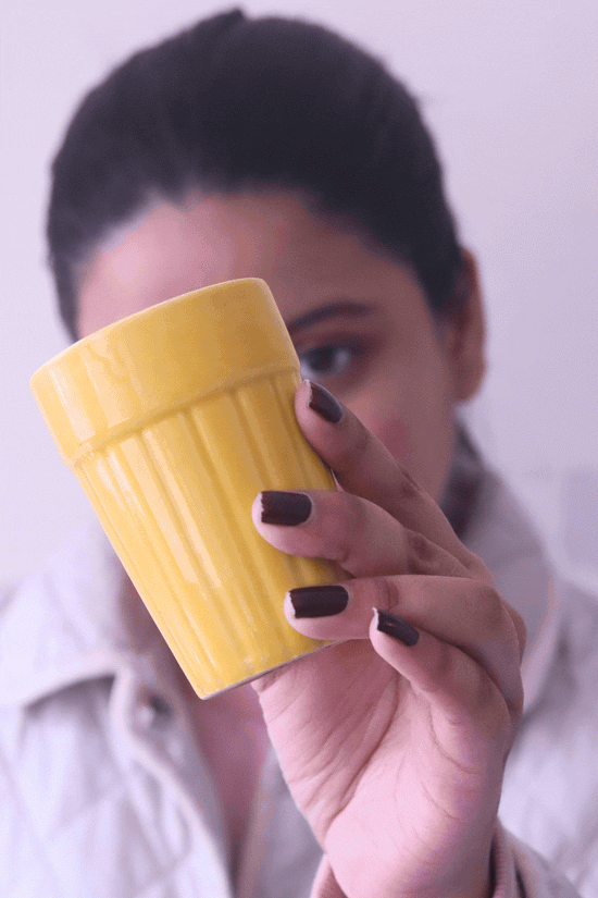 Yellow Kulhad for your delicious chai