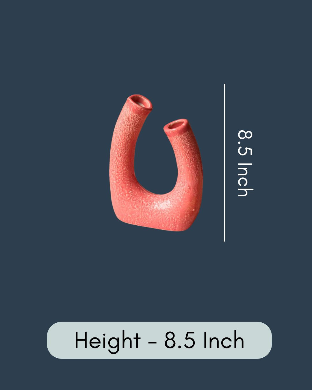 Pink U Shaped Vase