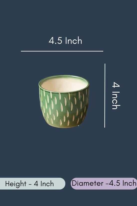 Etching Green Planter