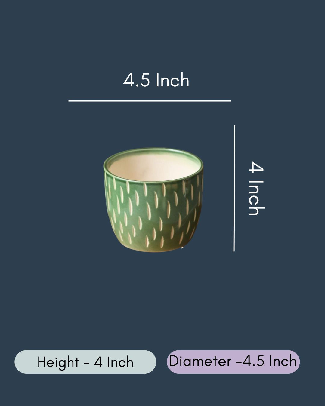 Etching Green Planter