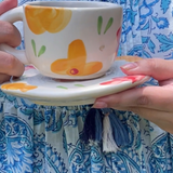 Floral Bloom Cup & Saucer