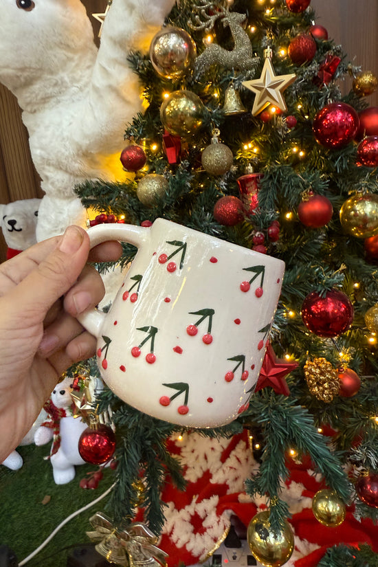 Cherry Embrossed Mug
