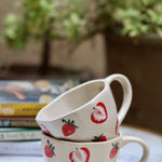 handmade strawberry mug 