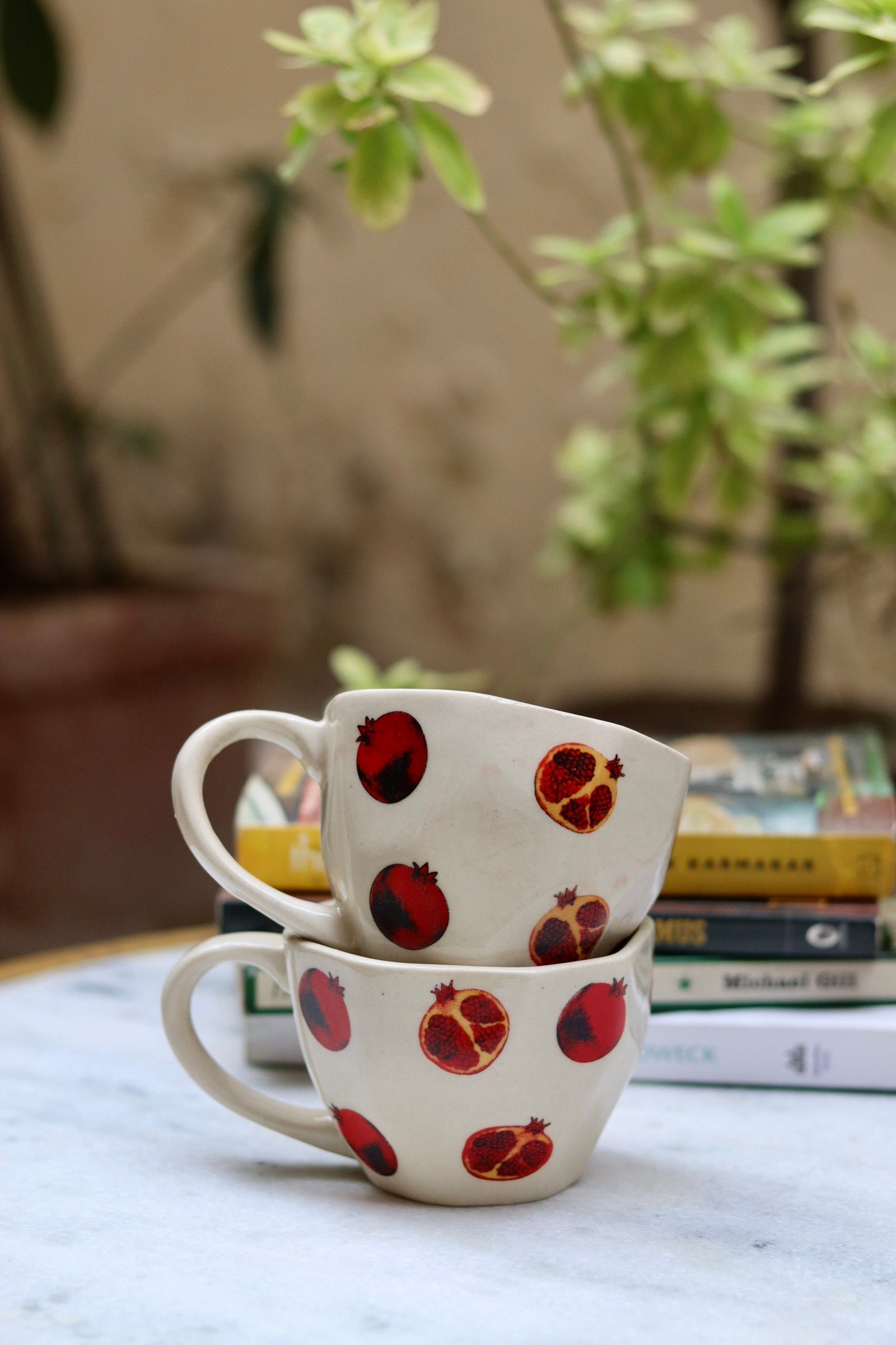 handmade anar mug, made by ceramic
