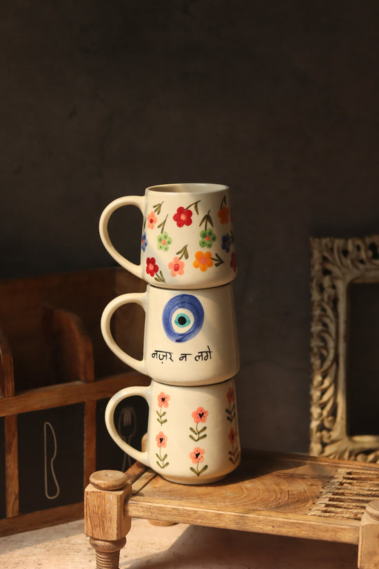 Set of 3 - Floral Aura Mugs