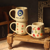 Set of 3 - Floral Aura Mugs