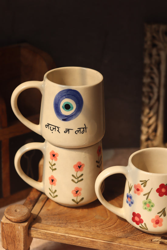 Set of 3 - Floral Aura Mugs
